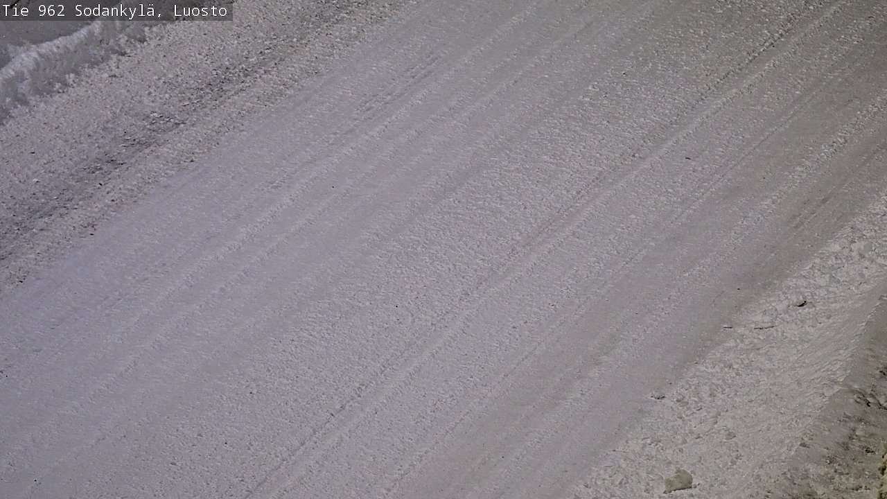 Weather Camera Image Väg 962 Sodankylä, Luosto, Sodankylä, Lappi