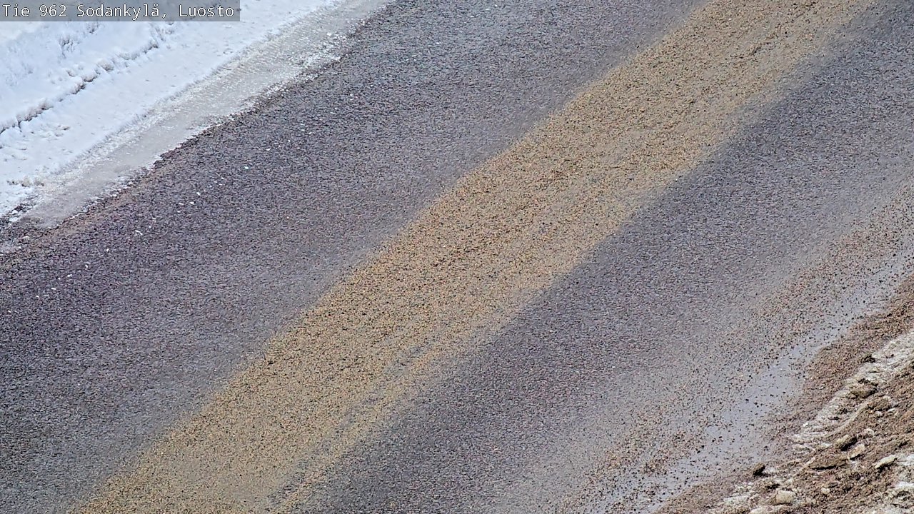 Weather Camera Image Väg 962 Sodankylä, Luosto, Sodankylä, Lappi