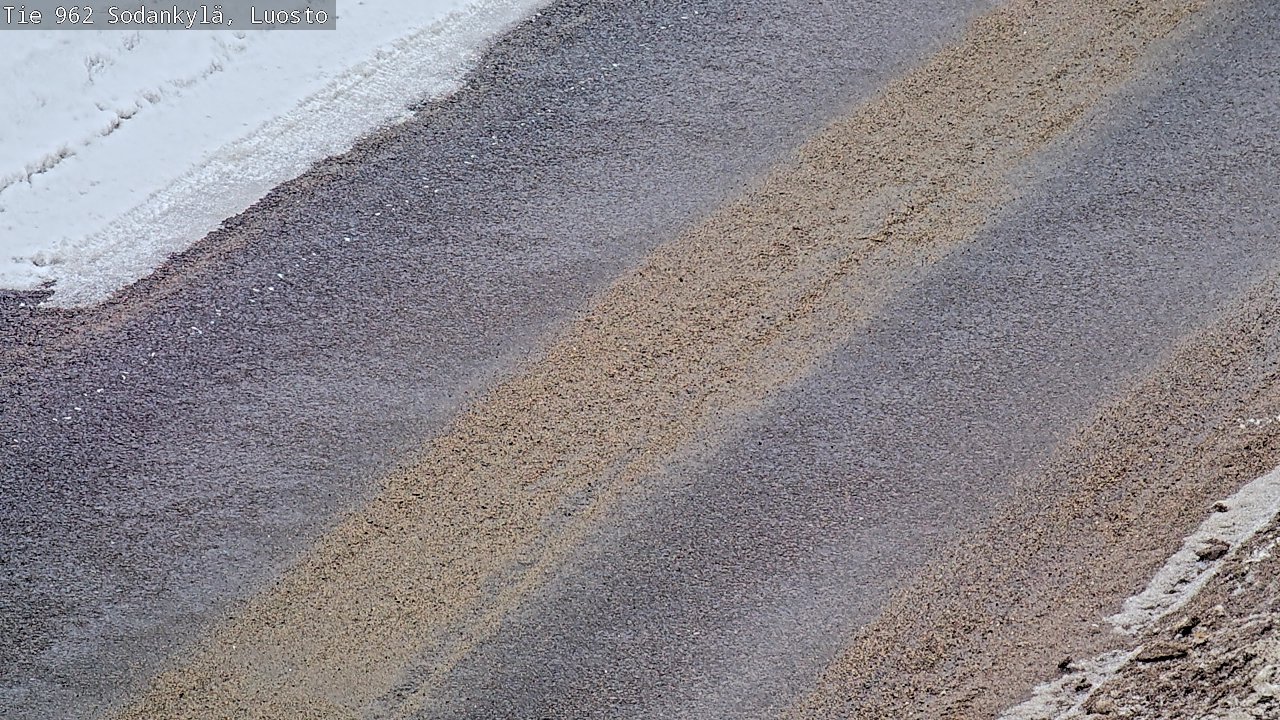 Weather Camera Image Väg 962 Sodankylä, Luosto, Sodankylä, Lappi