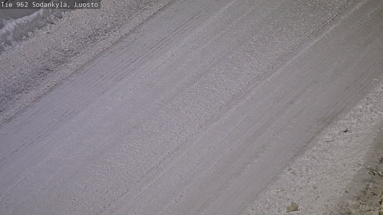 Weather Camera Image Väg 962 Sodankylä, Luosto, Sodankylä, Lappi