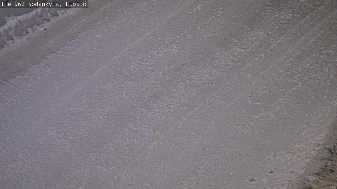 Weather Camera Image Väg 962 Sodankylä, Luosto, Sodankylä, Lappi