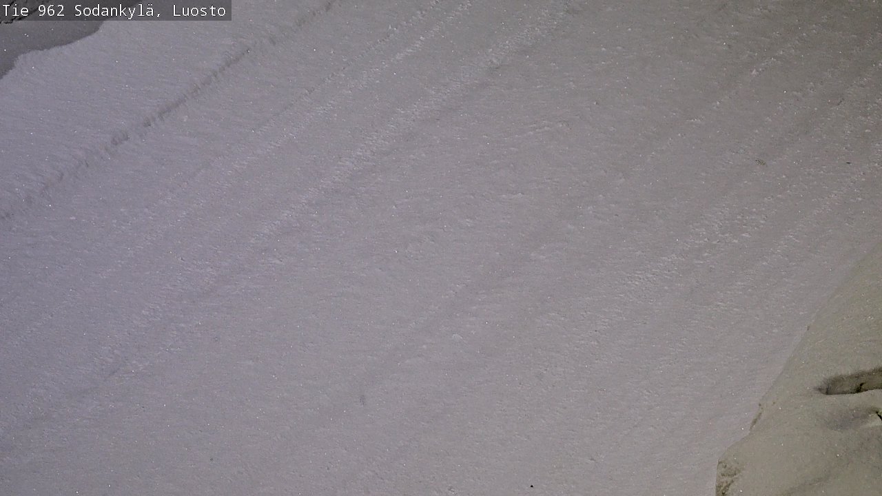Weather Camera Image Väg 962 Sodankylä, Luosto, Sodankylä, Lappi