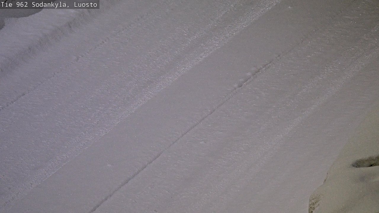 Weather Camera Image Väg 962 Sodankylä, Luosto, Sodankylä, Lappi