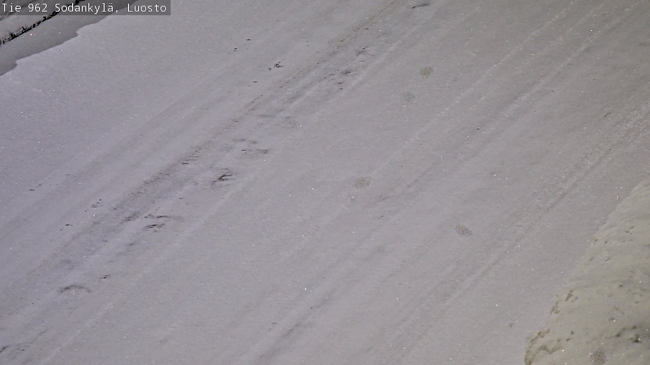 Weather Camera Image Väg 962 Sodankylä, Luosto, Sodankylä, Lappi