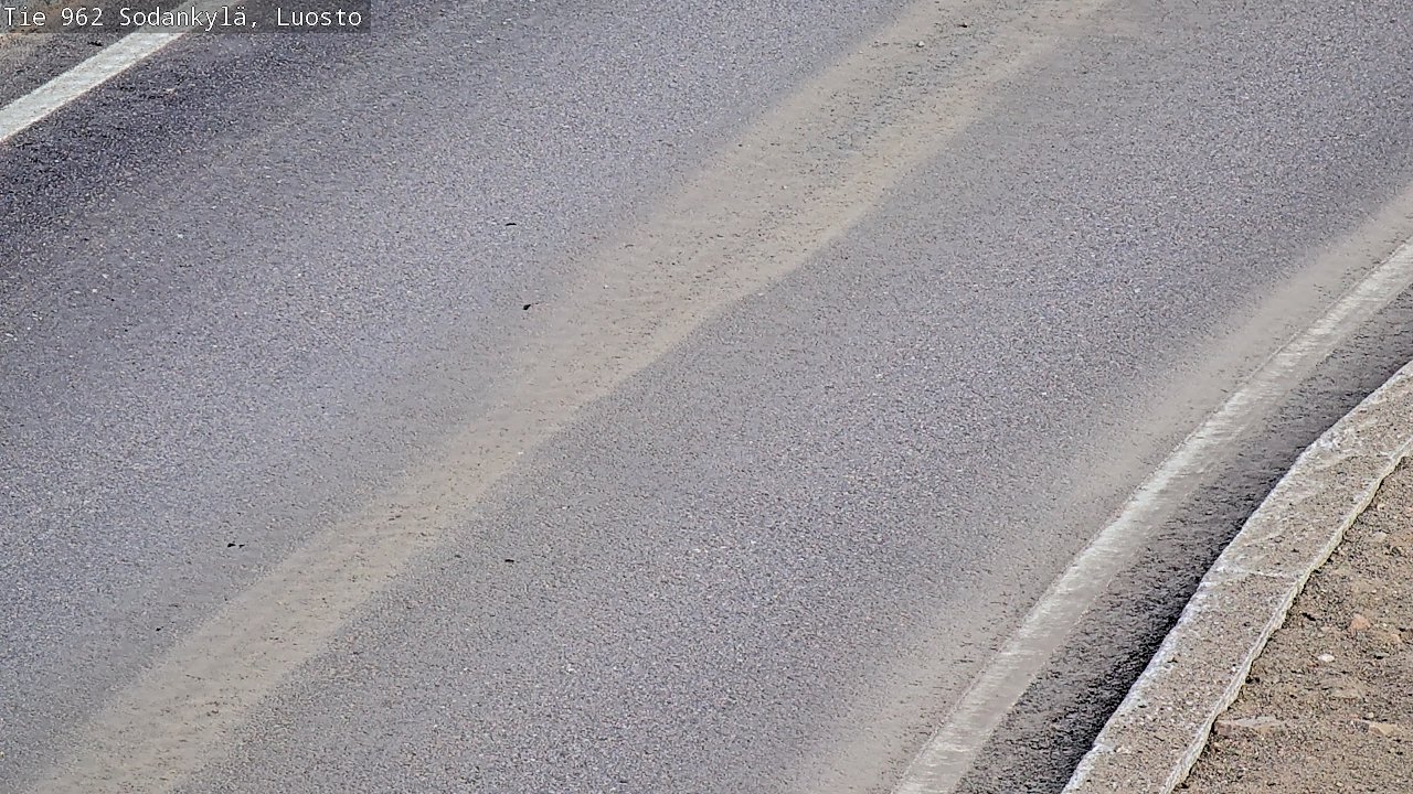 Weather Camera Image Väg 962 Sodankylä, Luosto, Sodankylä, Lappi