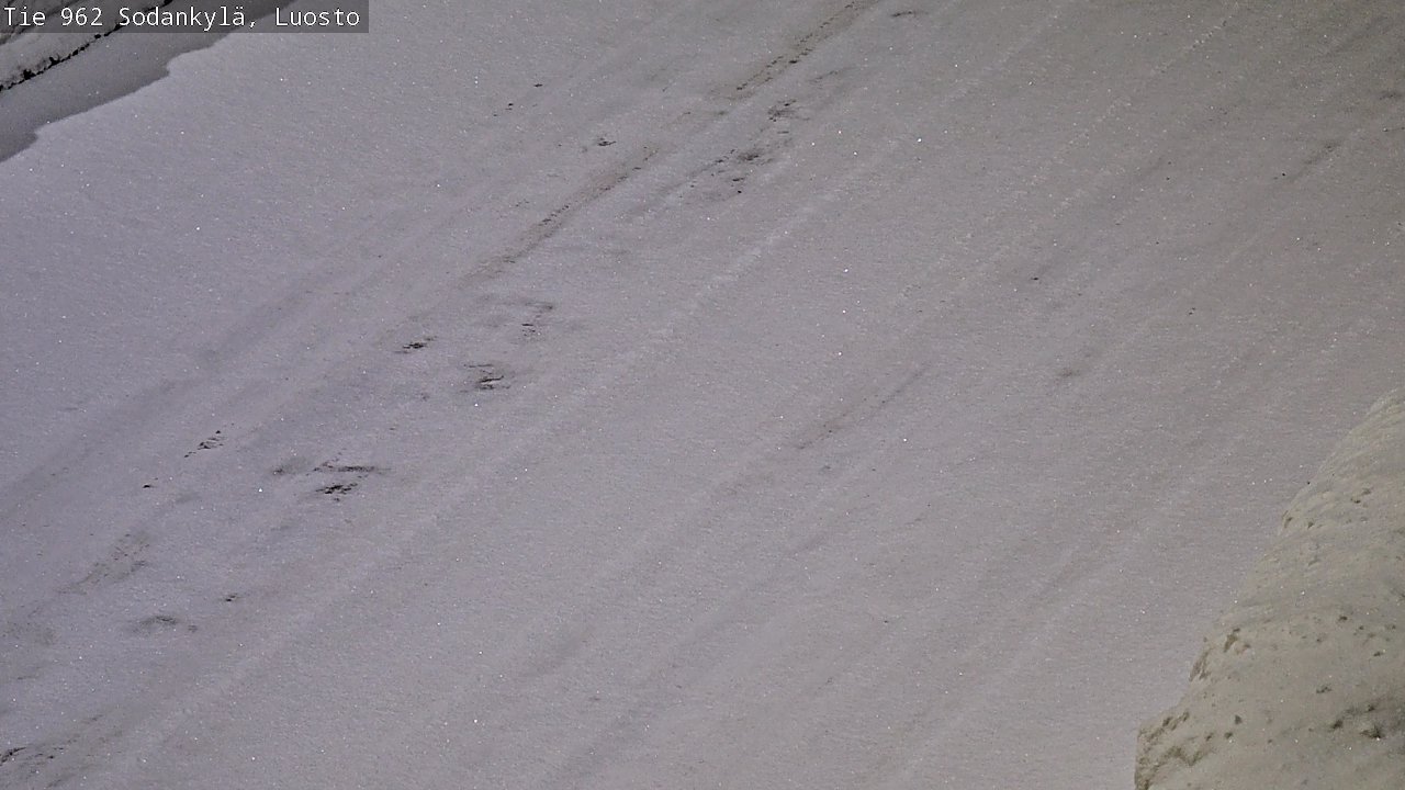 Weather Camera Image Väg 962 Sodankylä, Luosto, Sodankylä, Lappi