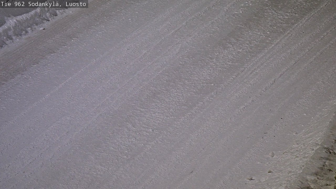 Weather Camera Image Väg 962 Sodankylä, Luosto, Sodankylä, Lappi