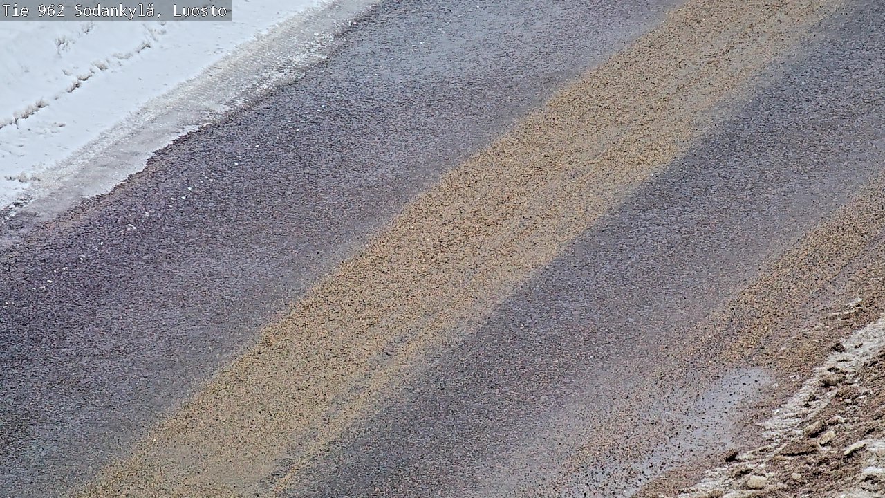 Weather Camera Image Väg 962 Sodankylä, Luosto, Sodankylä, Lappi