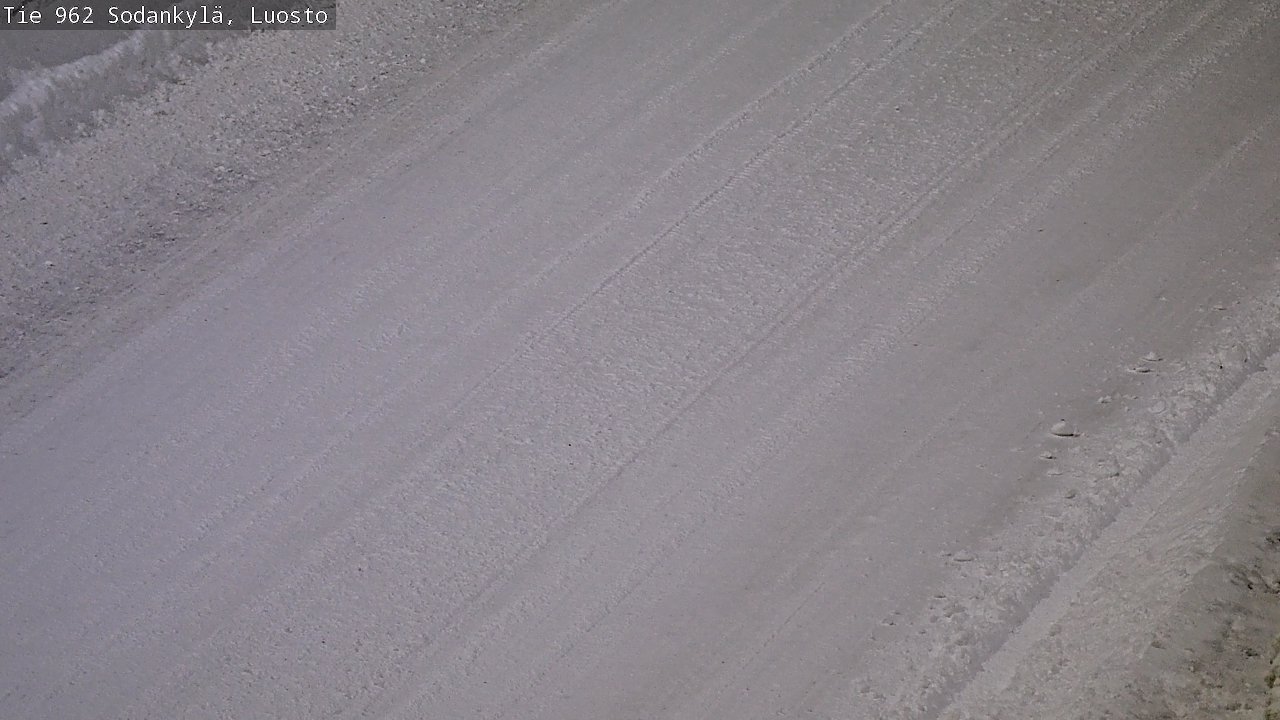 Weather Camera Image Väg 962 Sodankylä, Luosto, Sodankylä, Lappi