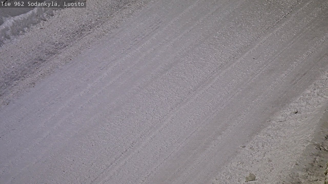 Weather Camera Image Väg 962 Sodankylä, Luosto, Sodankylä, Lappi