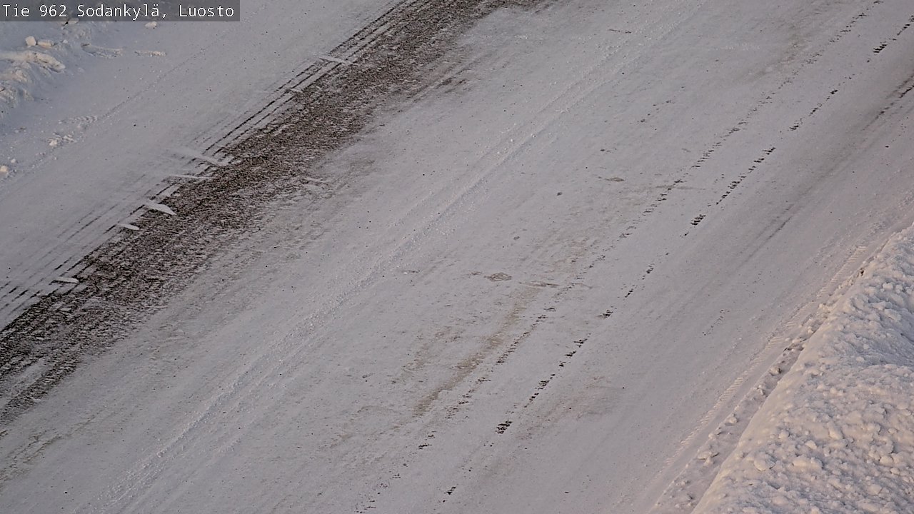 Weather Camera Image Road 962 Sodankylä, Luosto, Sodankylä, Lappi
