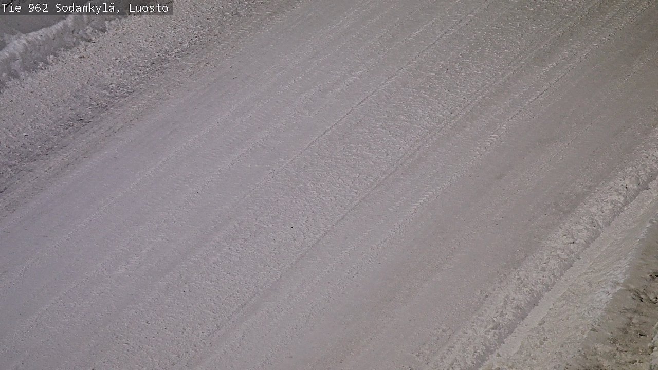 Weather Camera Image Väg 962 Sodankylä, Luosto, Sodankylä, Lappi