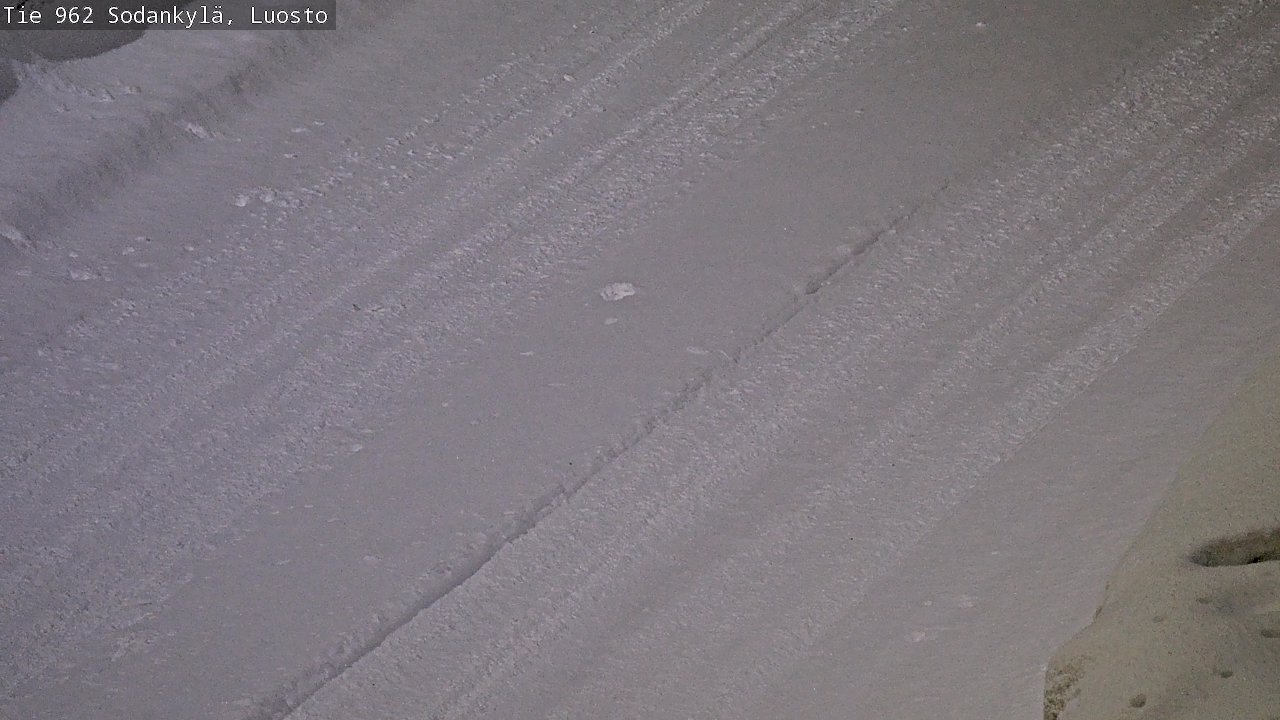 Weather Camera Image Väg 962 Sodankylä, Luosto, Sodankylä, Lappi