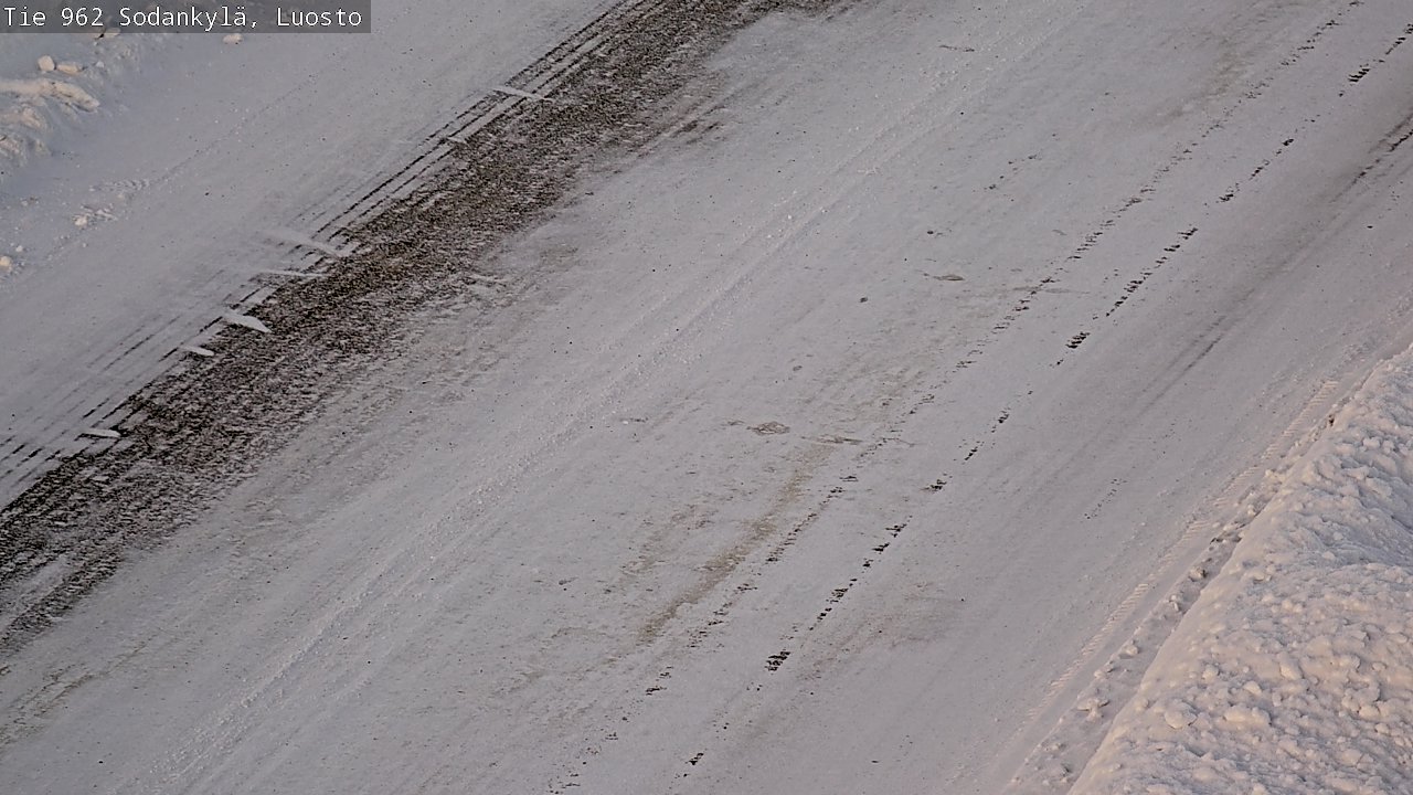 Weather Camera Image Road 962 Sodankylä, Luosto, Sodankylä, Lappi