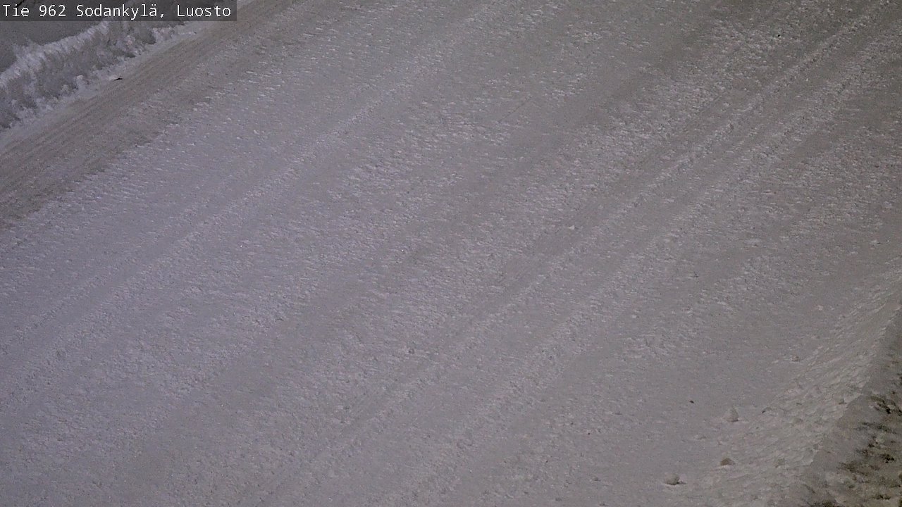Weather Camera Image Väg 962 Sodankylä, Luosto, Sodankylä, Lappi