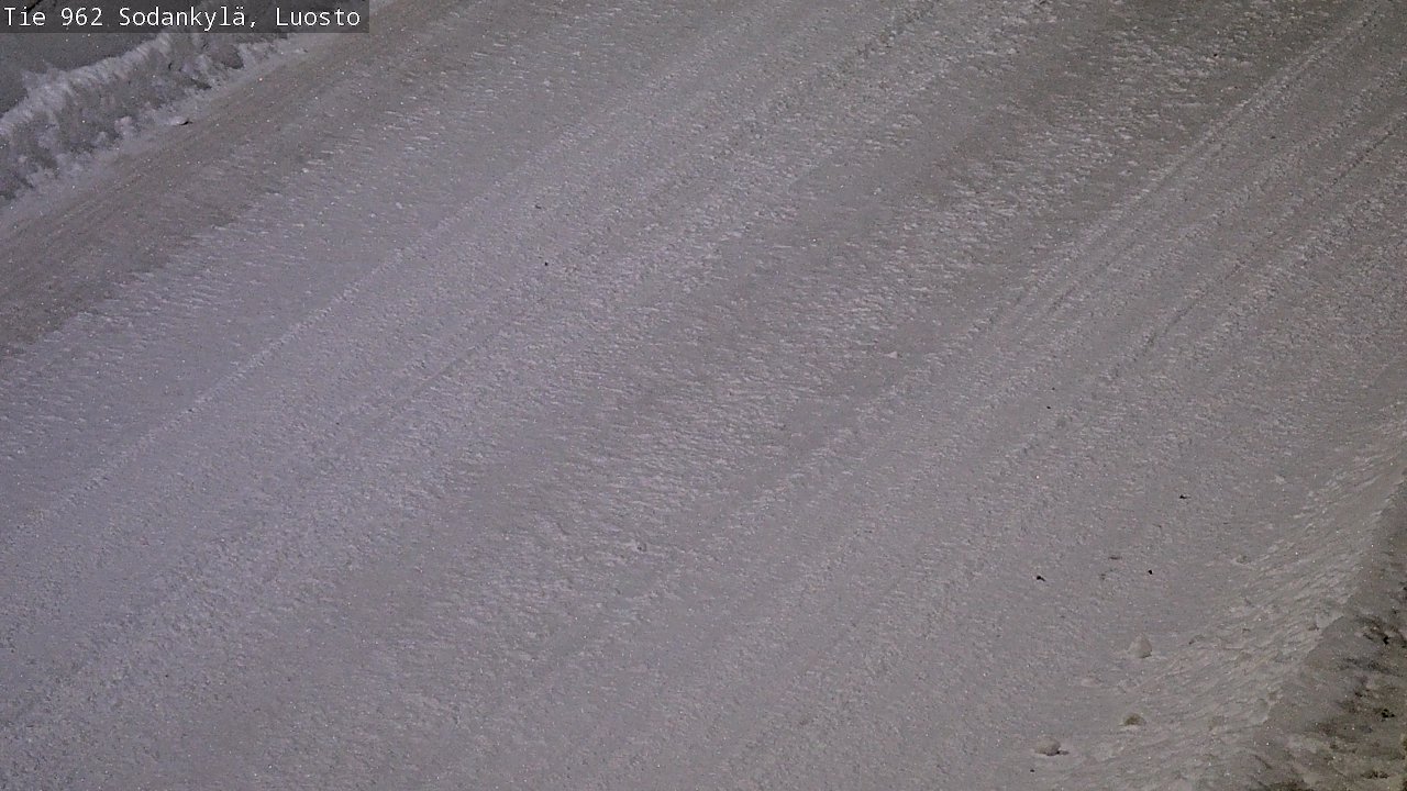 Weather Camera Image Väg 962 Sodankylä, Luosto, Sodankylä, Lappi