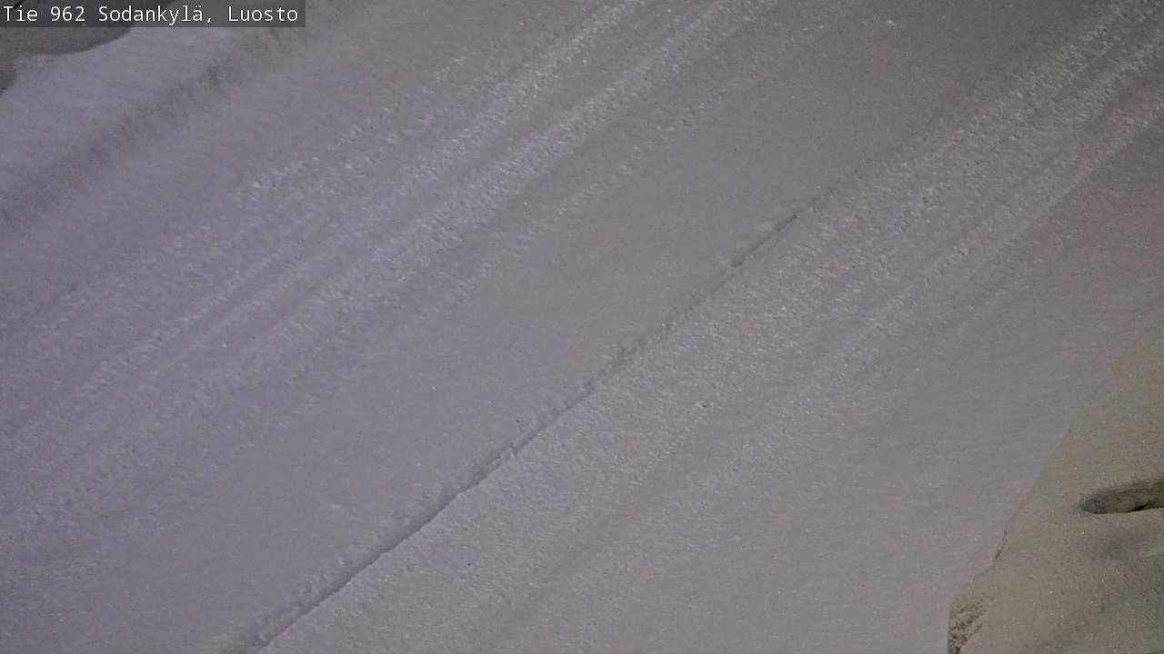 Weather Camera Image Väg 962 Sodankylä, Luosto, Sodankylä, Lappi