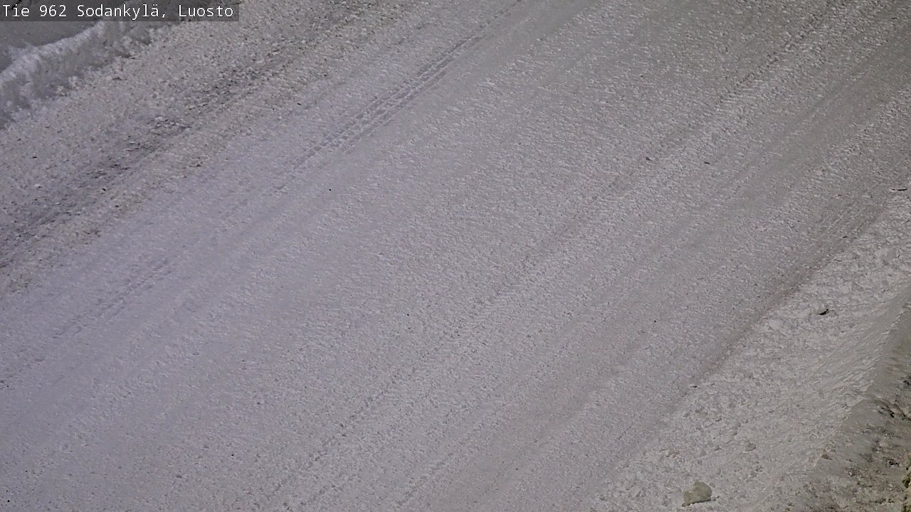 Weather Camera Image Väg 962 Sodankylä, Luosto, Sodankylä, Lappi