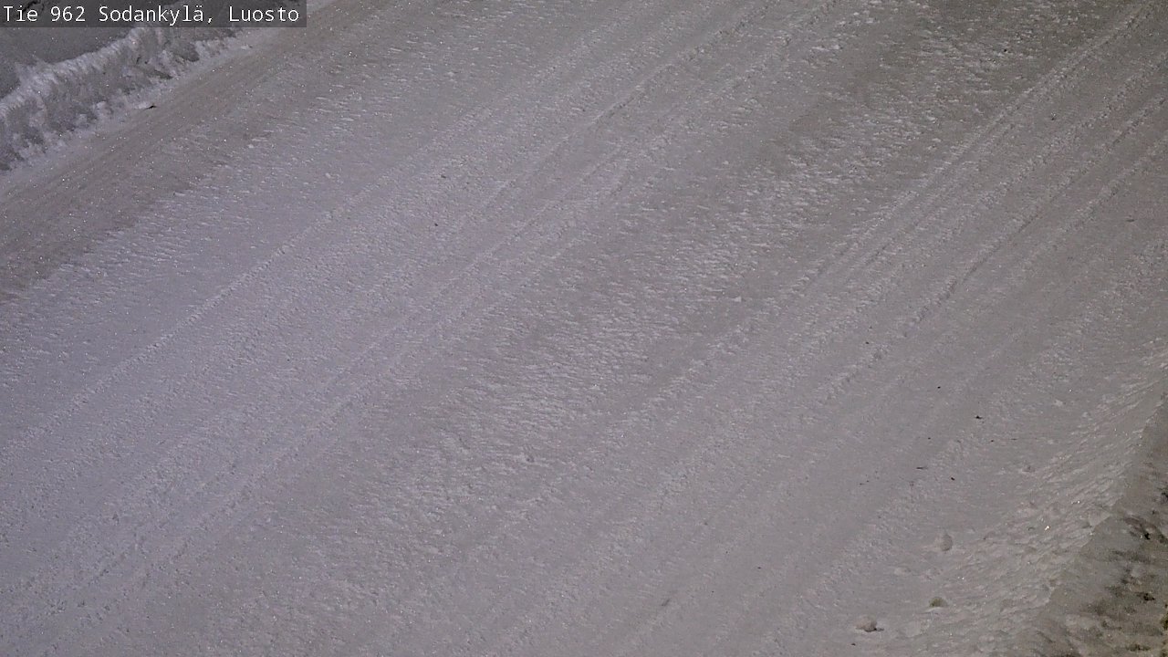 Weather Camera Image Väg 962 Sodankylä, Luosto, Sodankylä, Lappi