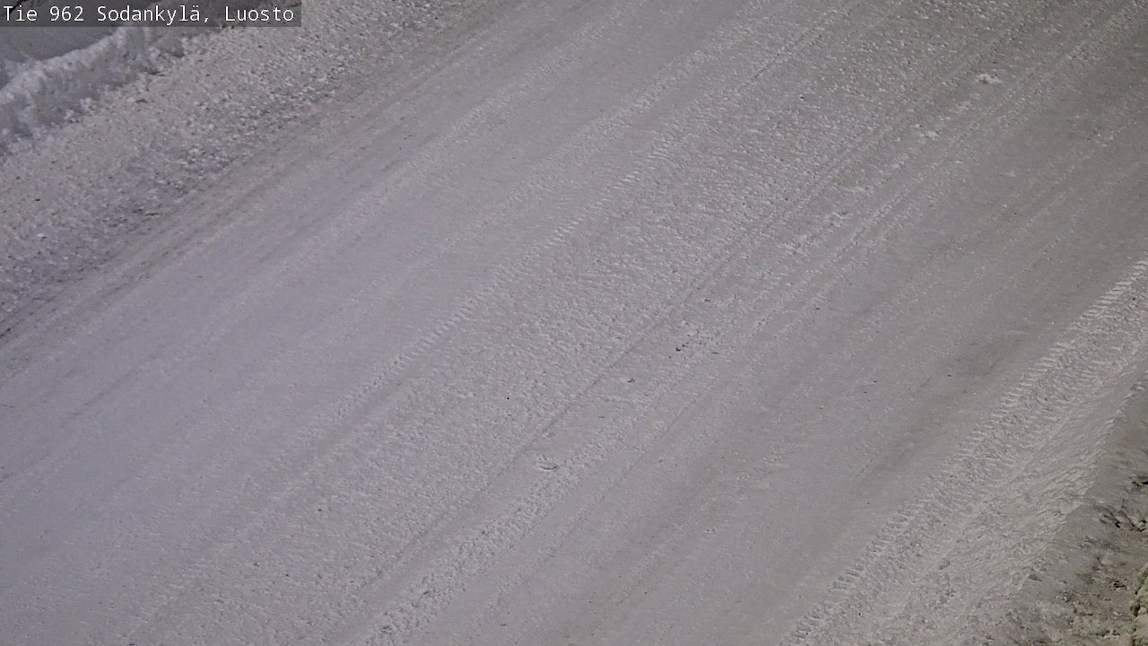 Weather Camera Image Väg 962 Sodankylä, Luosto, Sodankylä, Lappi