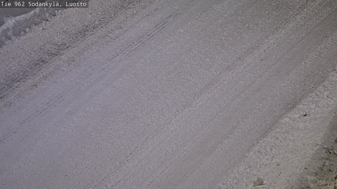 Weather Camera Image Väg 962 Sodankylä, Luosto, Sodankylä, Lappi