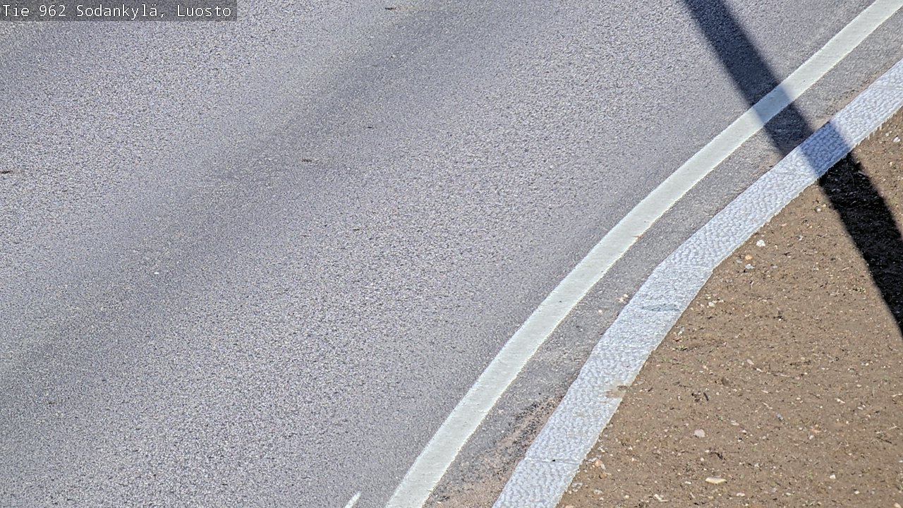 Weather Camera Image Väg 962 Sodankylä, Luosto, Sodankylä, Lappi