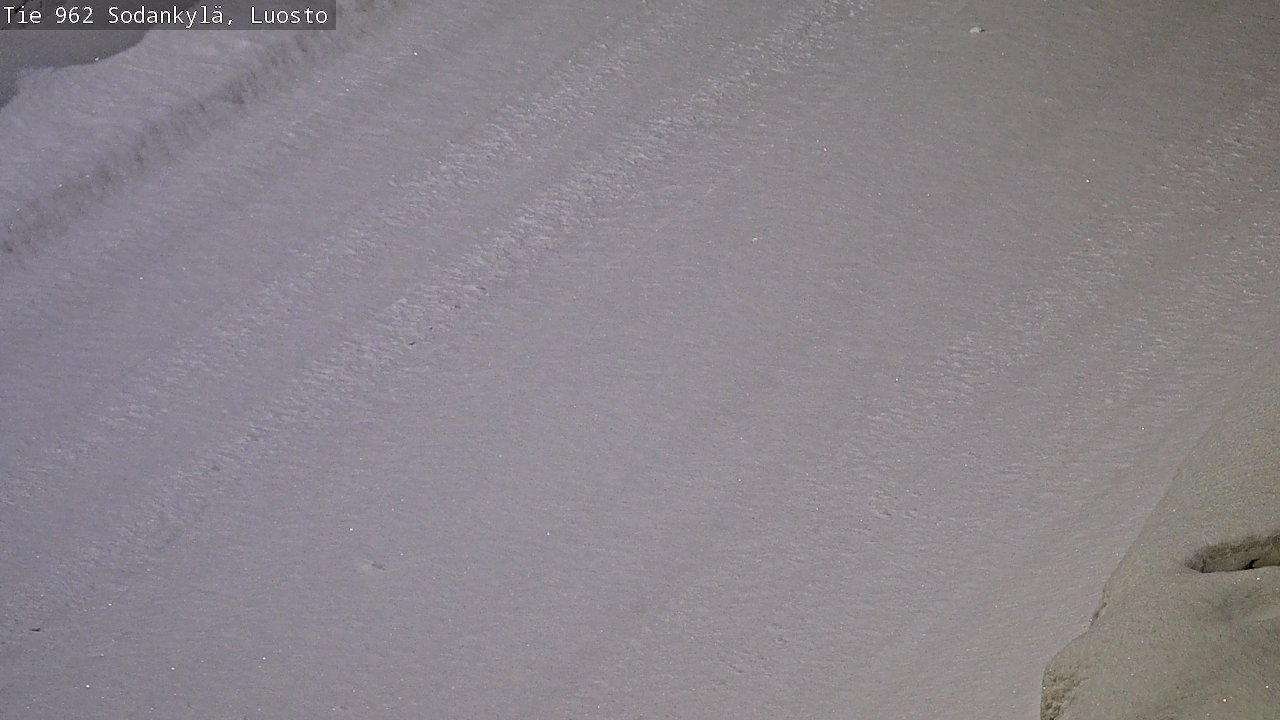 Weather Camera Image Väg 962 Sodankylä, Luosto, Sodankylä, Lappi