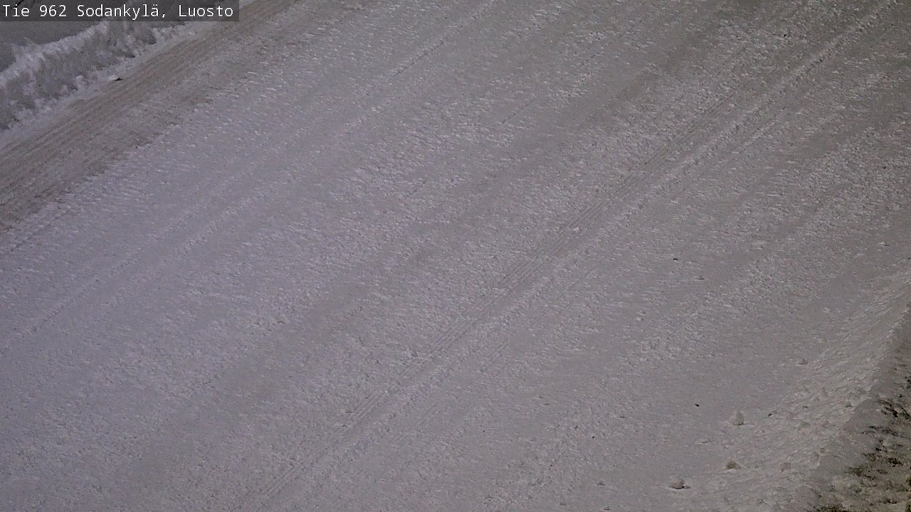 Weather Camera Image Väg 962 Sodankylä, Luosto, Sodankylä, Lappi