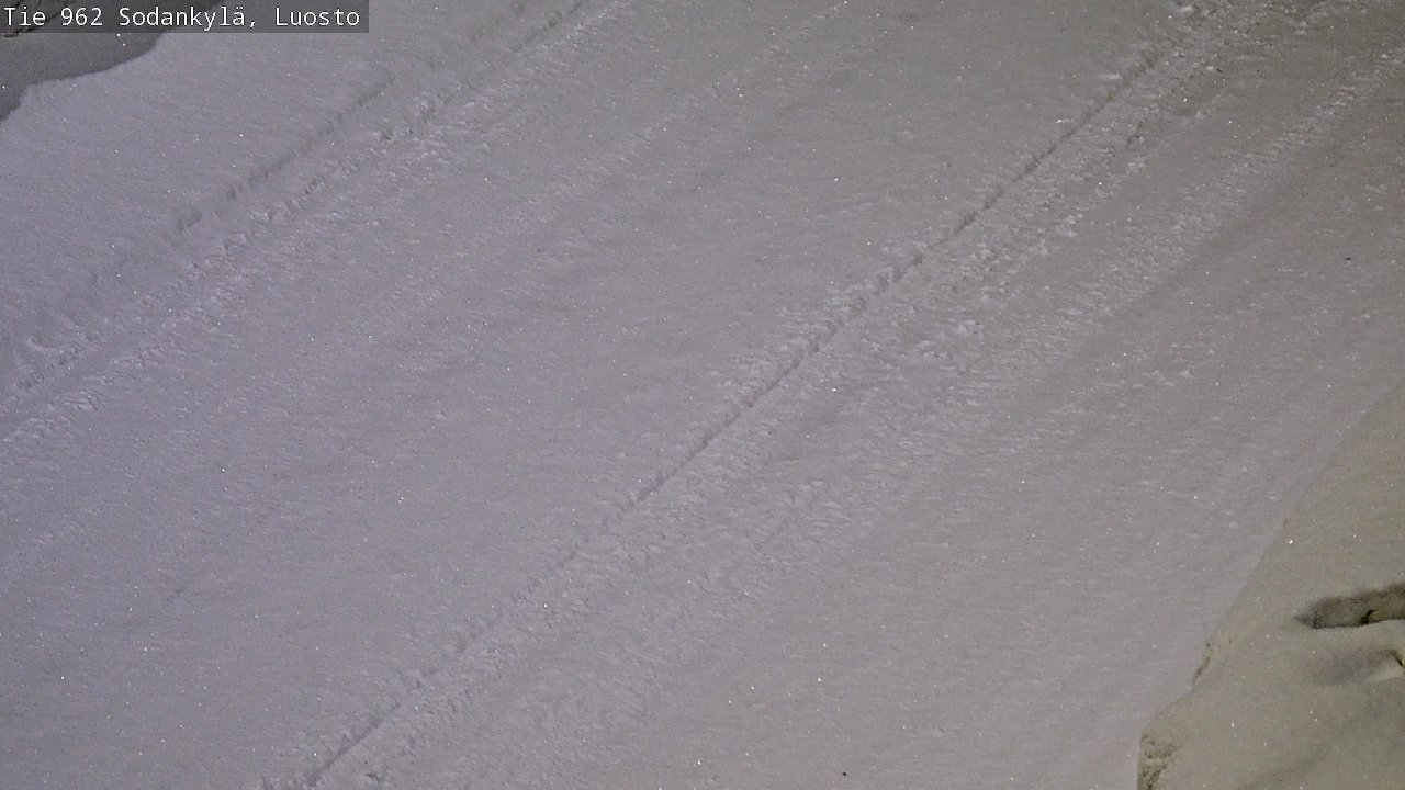 Weather Camera Image Väg 962 Sodankylä, Luosto, Sodankylä, Lappi