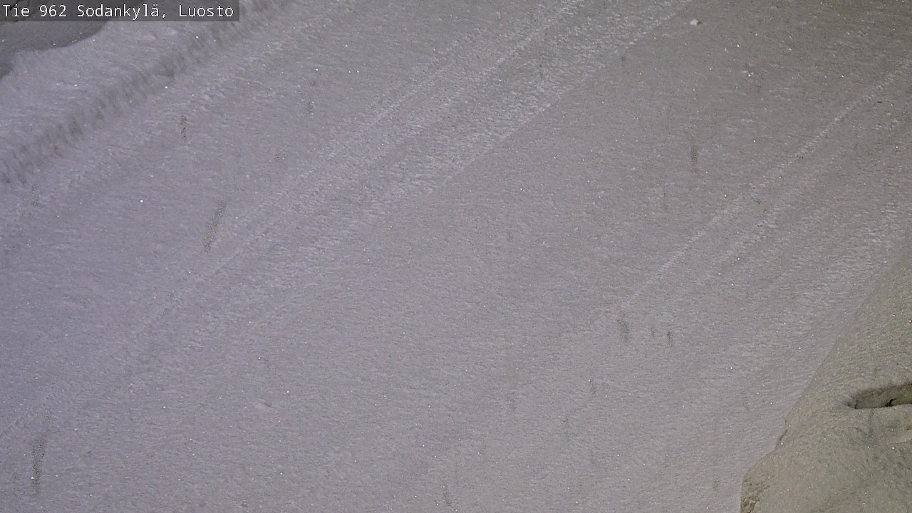 Weather Camera Image Väg 962 Sodankylä, Luosto, Sodankylä, Lappi