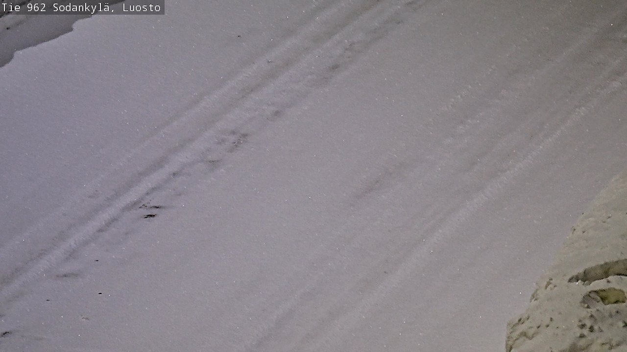 Weather Camera Image Väg 962 Sodankylä, Luosto, Sodankylä, Lappi