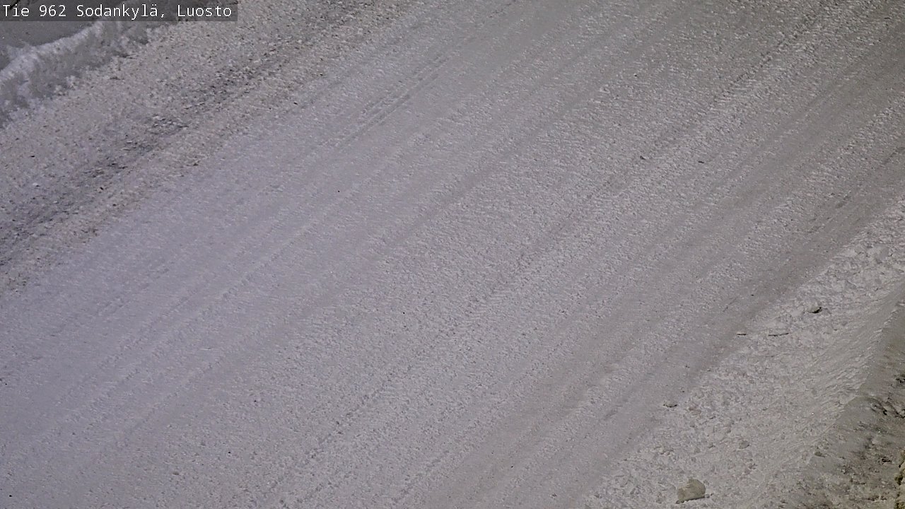 Weather Camera Image Väg 962 Sodankylä, Luosto, Sodankylä, Lappi