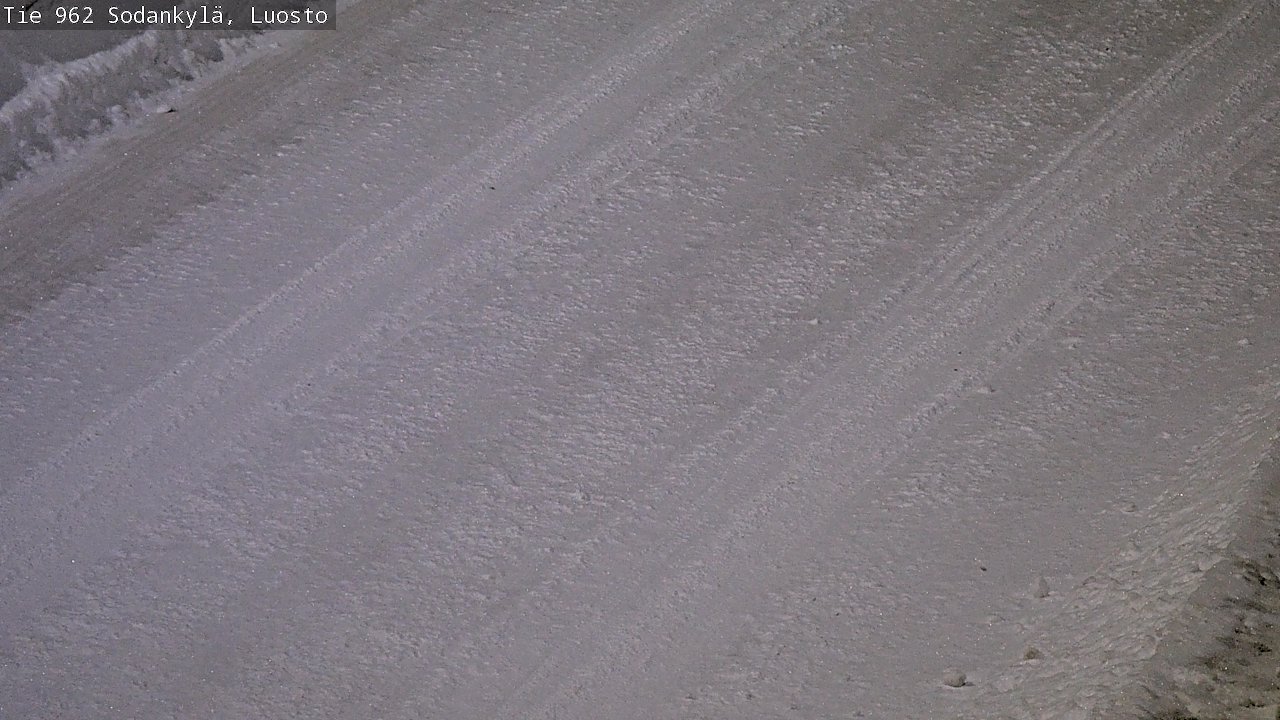 Weather Camera Image Väg 962 Sodankylä, Luosto, Sodankylä, Lappi