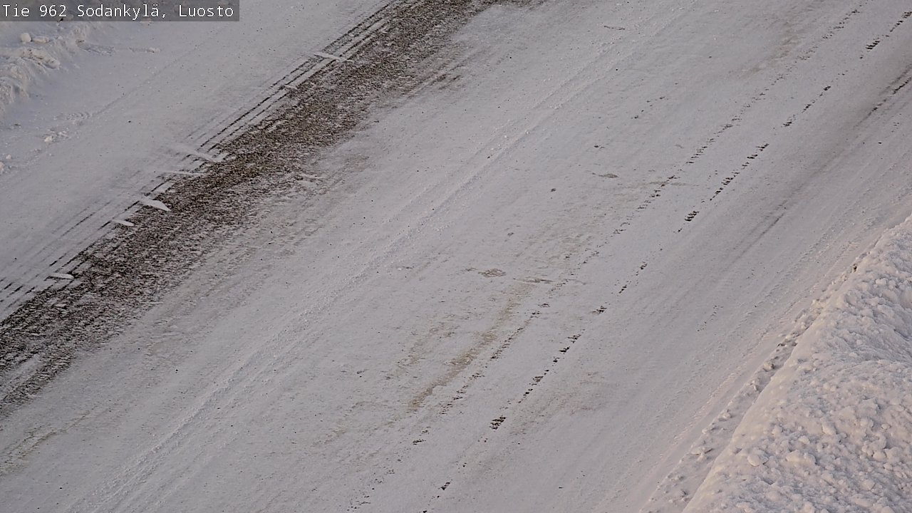 Weather Camera Image Väg 962 Sodankylä, Luosto, Sodankylä, Lappi