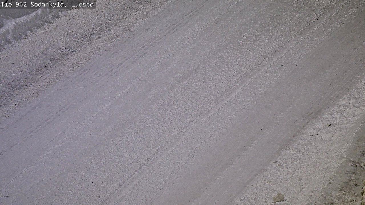 Weather Camera Image Väg 962 Sodankylä, Luosto, Sodankylä, Lappi