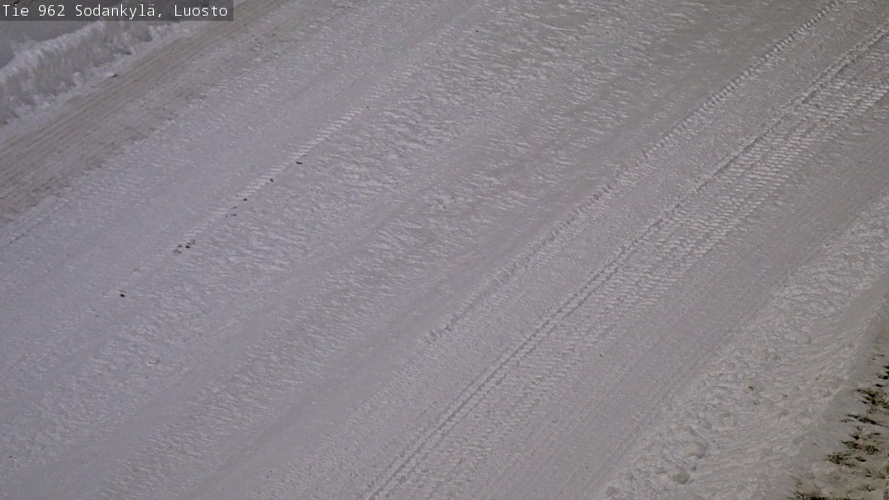 Weather Camera Image Väg 962 Sodankylä, Luosto, Sodankylä, Lappi