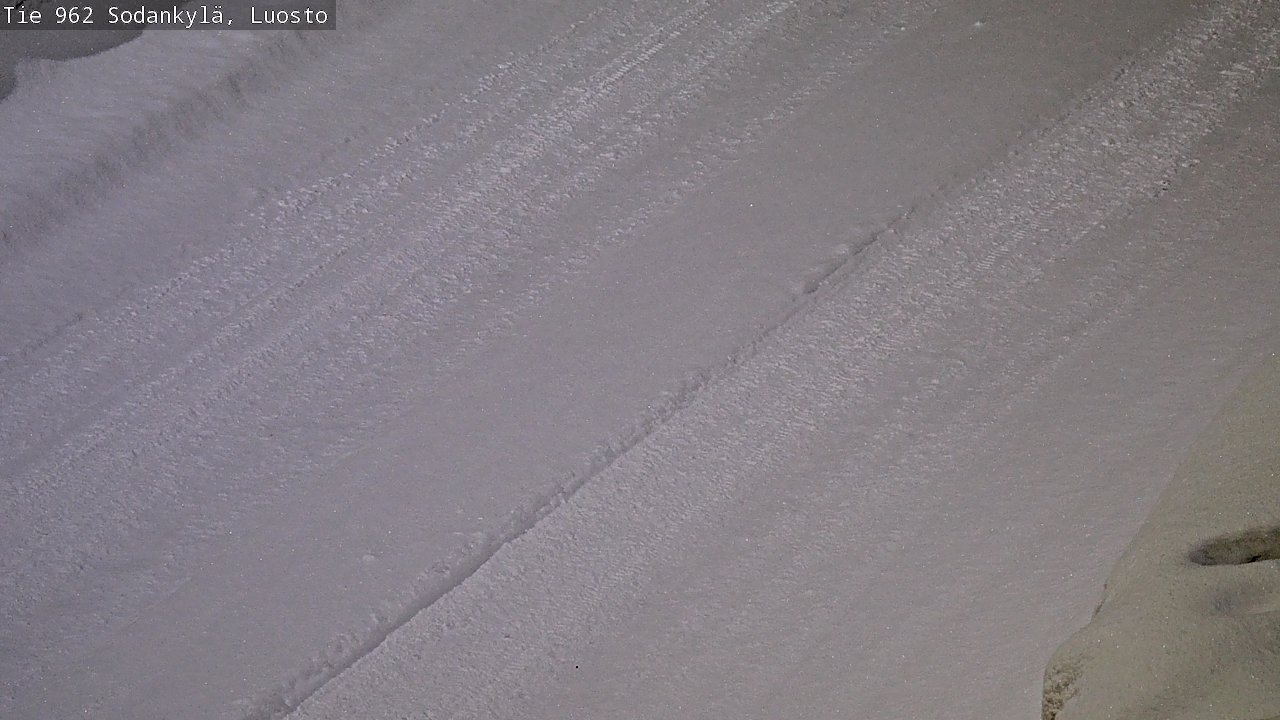 Weather Camera Image Väg 962 Sodankylä, Luosto, Sodankylä, Lappi
