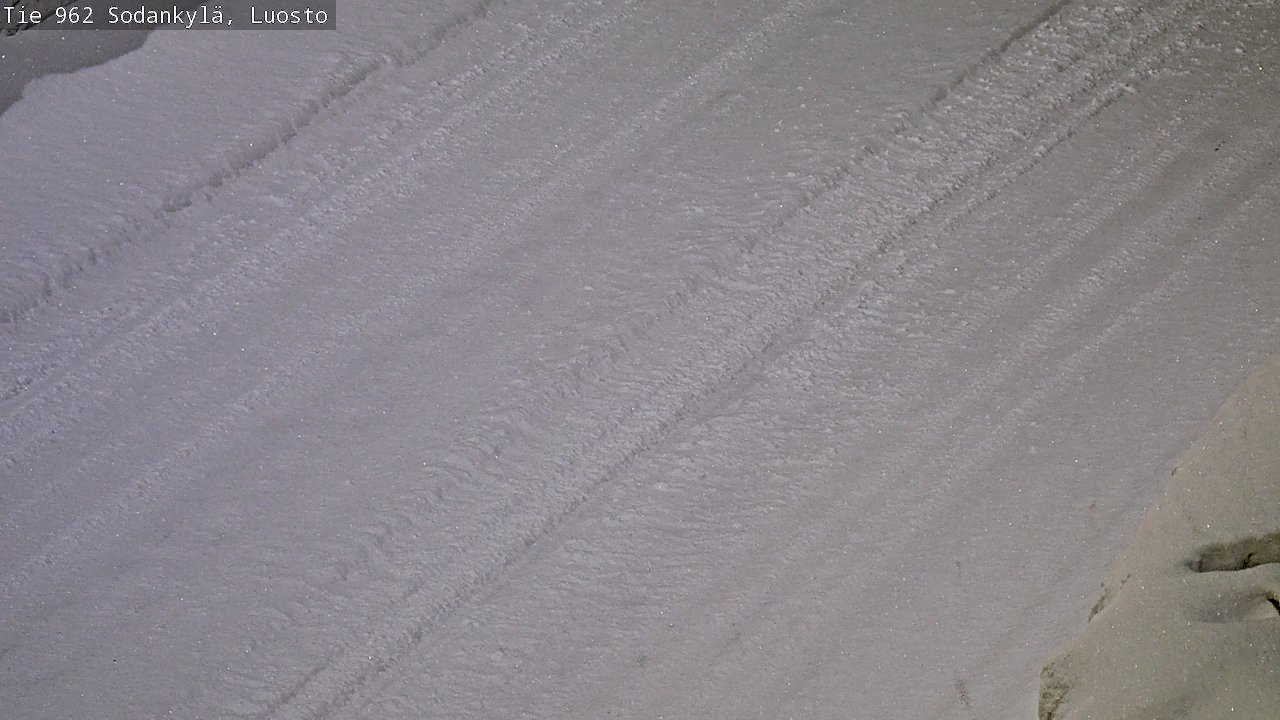 Weather Camera Image Väg 962 Sodankylä, Luosto, Sodankylä, Lappi