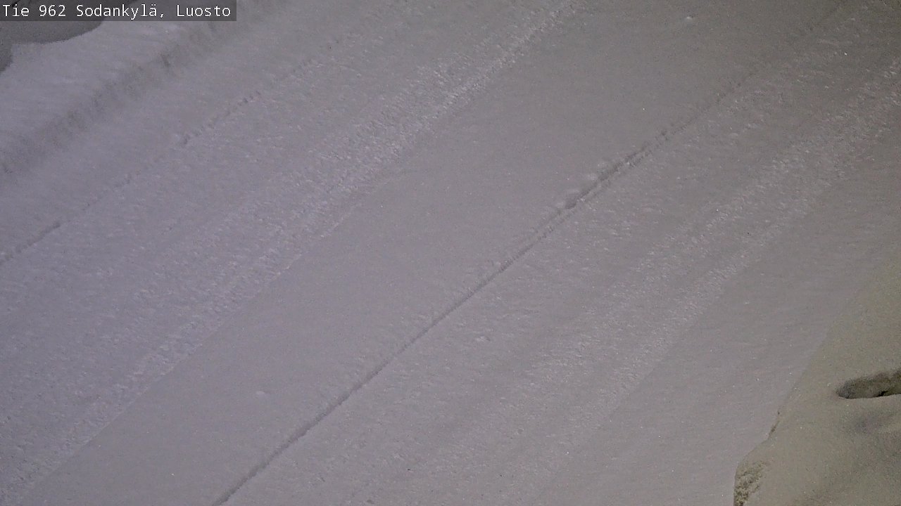 Weather Camera Image Väg 962 Sodankylä, Luosto, Sodankylä, Lappi