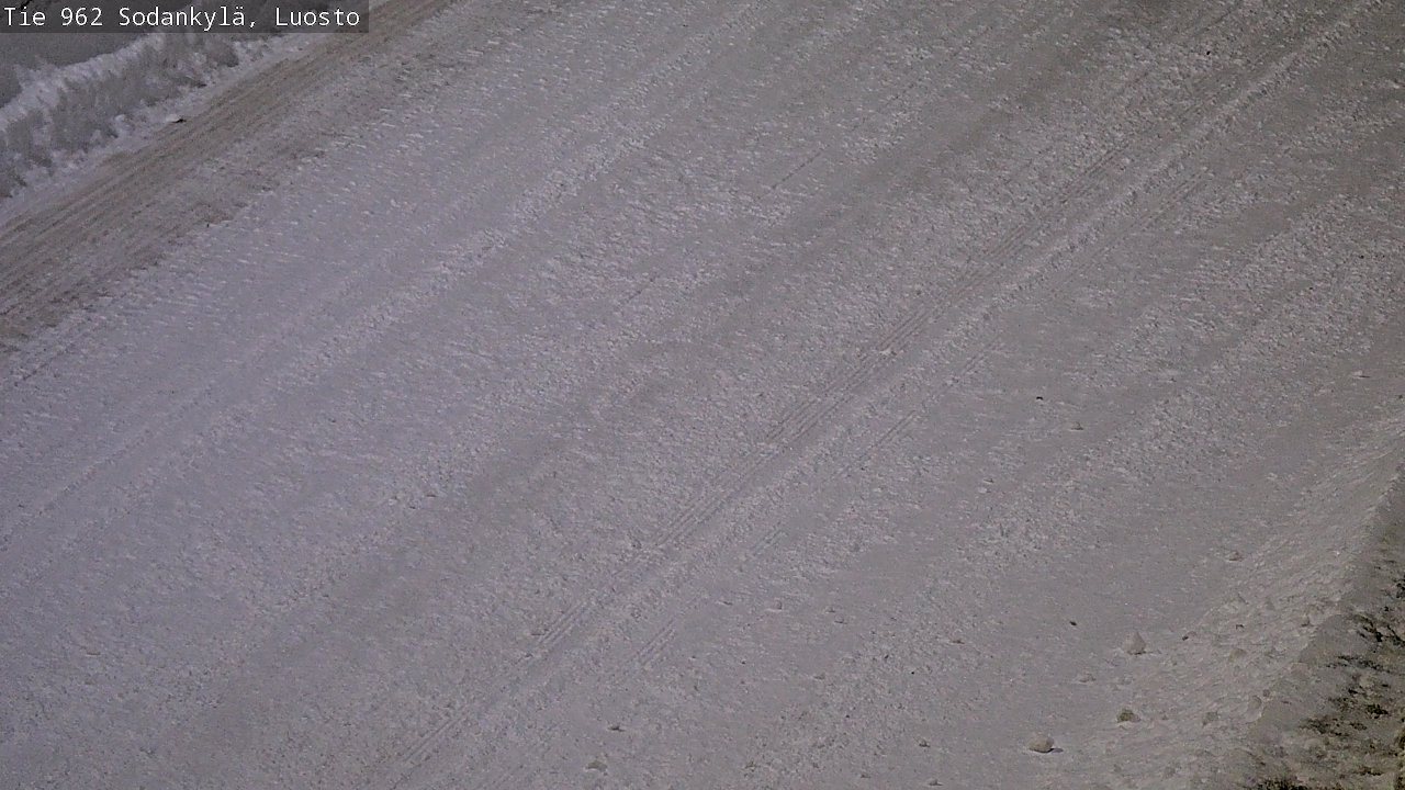 Weather Camera Image Väg 962 Sodankylä, Luosto, Sodankylä, Lappi
