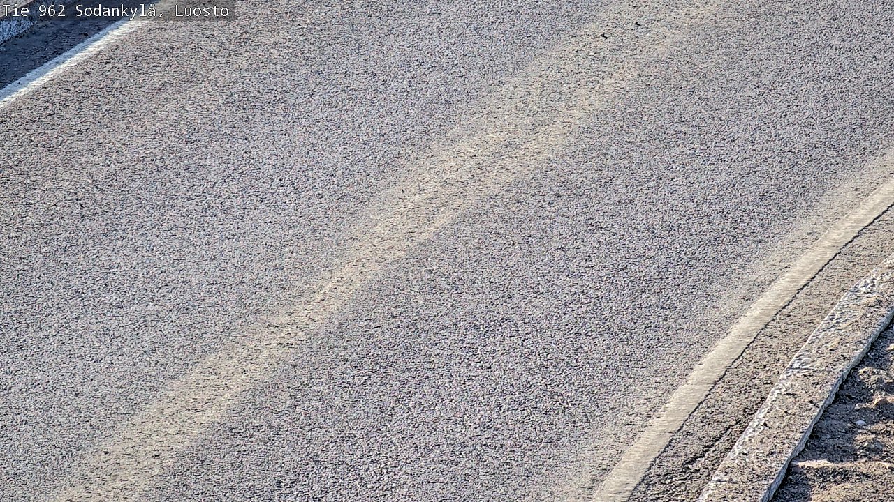 Weather Camera Image Väg 962 Sodankylä, Luosto, Sodankylä, Lappi
