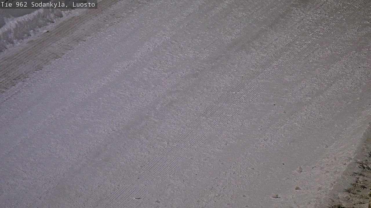 Weather Camera Image Väg 962 Sodankylä, Luosto, Sodankylä, Lappi