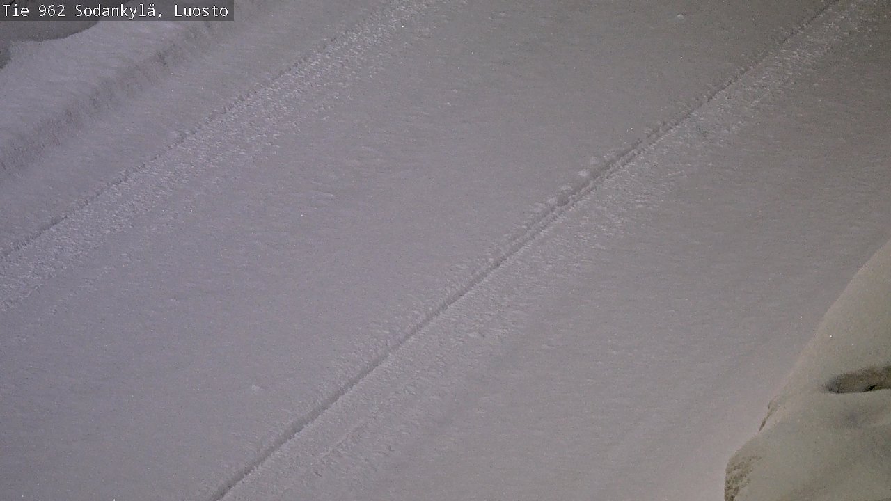 Weather Camera Image Väg 962 Sodankylä, Luosto, Sodankylä, Lappi