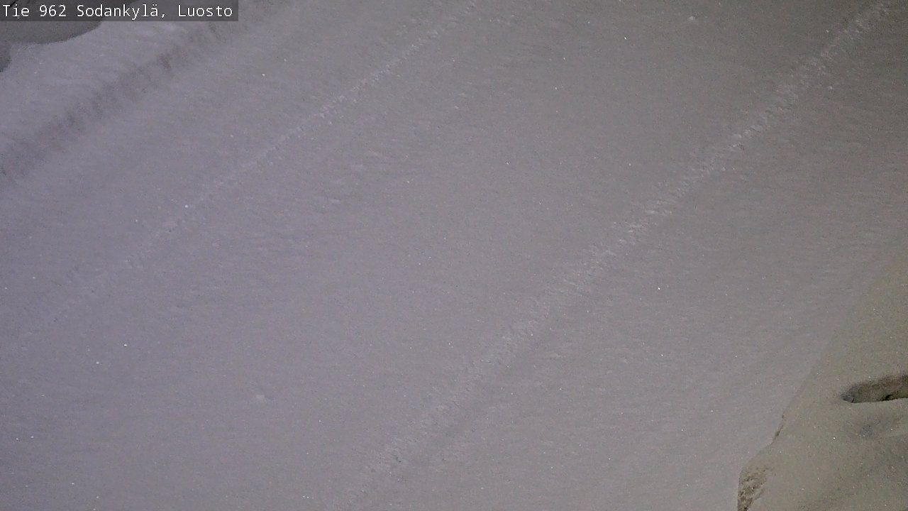 Weather Camera Image Väg 962 Sodankylä, Luosto, Sodankylä, Lappi