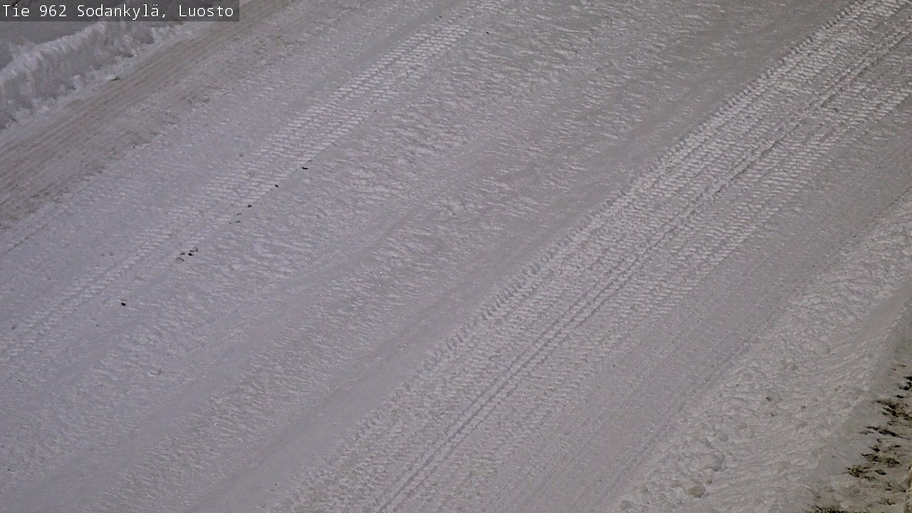 Weather Camera Image Väg 962 Sodankylä, Luosto, Sodankylä, Lappi
