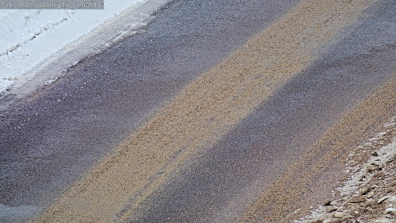 Weather Camera Image Väg 962 Sodankylä, Luosto, Sodankylä, Lappi