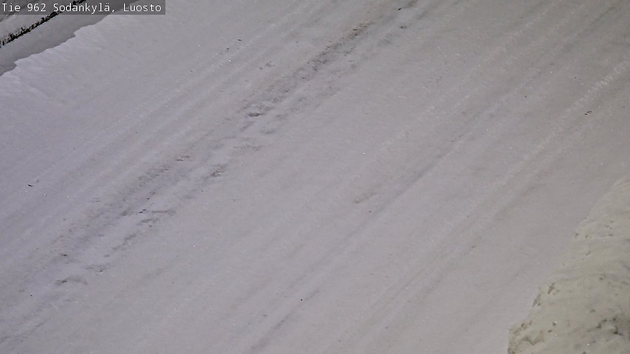 Weather Camera Image Väg 962 Sodankylä, Luosto, Sodankylä, Lappi