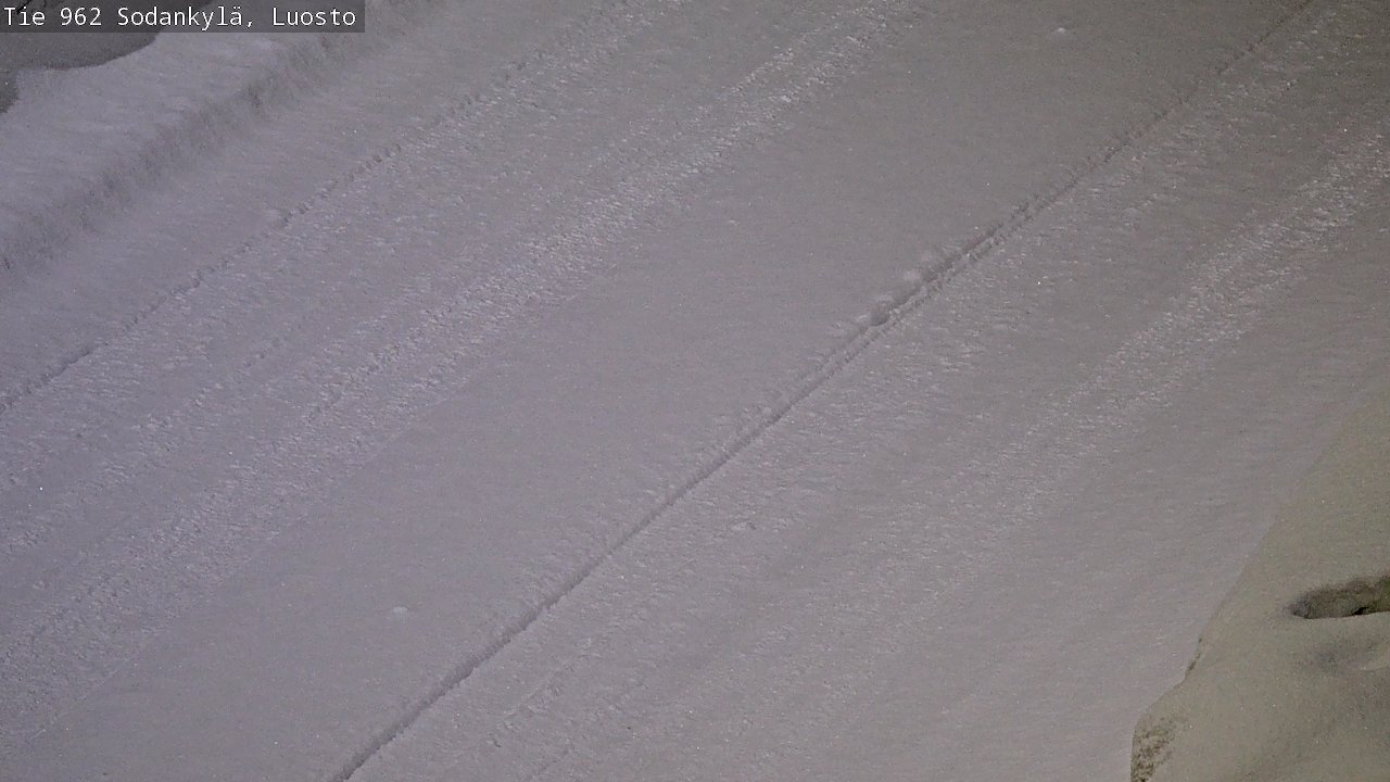 Weather Camera Image Väg 962 Sodankylä, Luosto, Sodankylä, Lappi