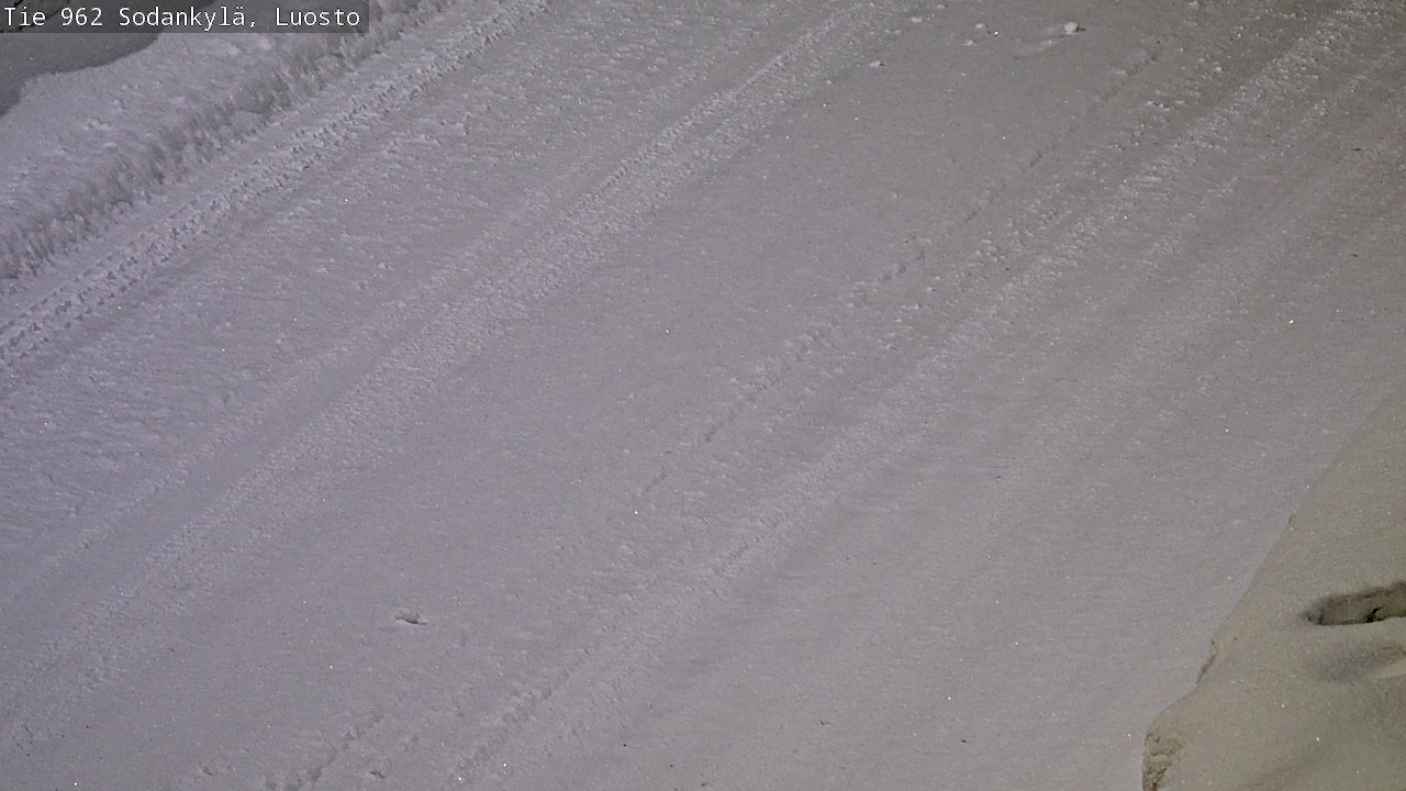 Weather Camera Image Väg 962 Sodankylä, Luosto, Sodankylä, Lappi