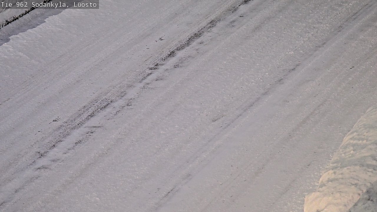 Weather Camera Image Väg 962 Sodankylä, Luosto, Sodankylä, Lappi
